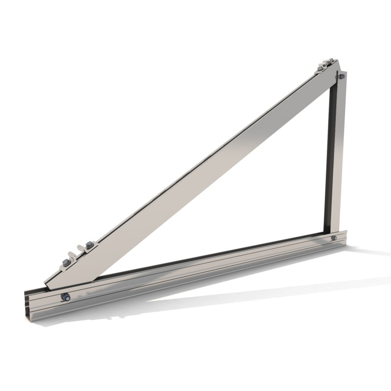 Soporte inclinado para cubierta metálica 10V 15º/30º - vertical - módulos 1800x1150 mm