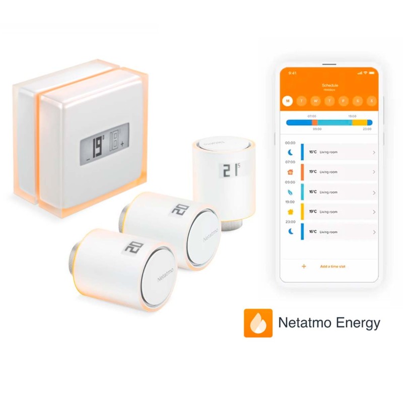 NETATMO Termostato inteligente y conectado de ahorro de energía 