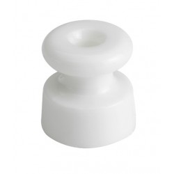 Aislador Porcelana Blanca para Cable Pack 25u 30913170 Fontini