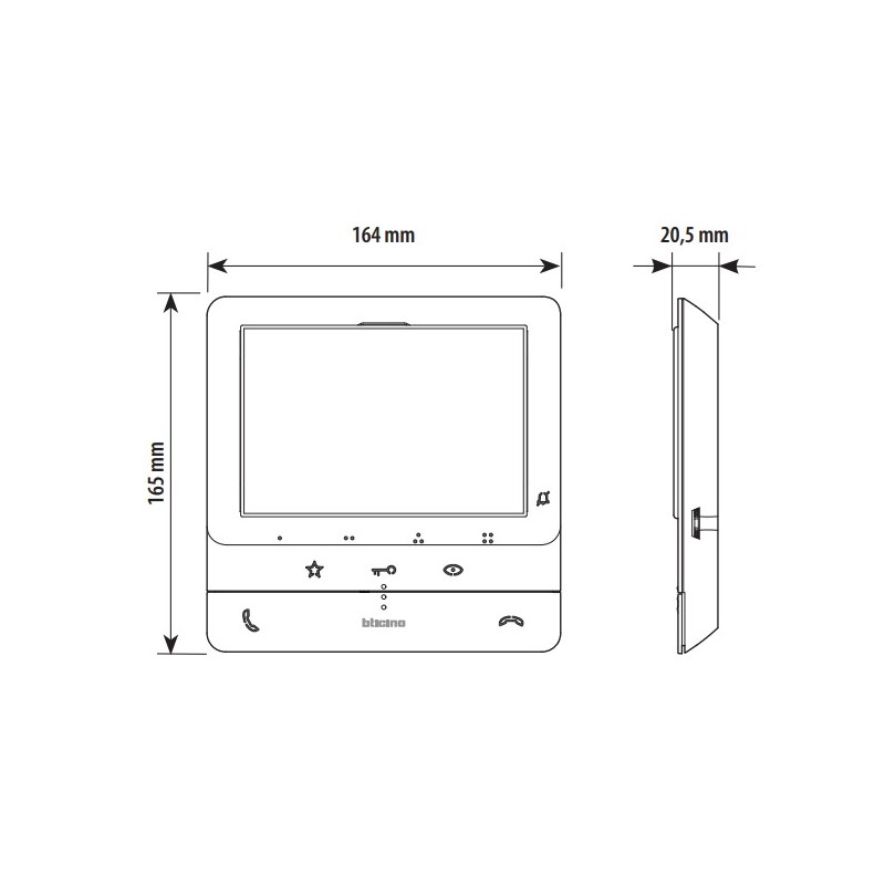 Legrand 378161 Kit interphone électronique de Surface 2 Fils Tegui