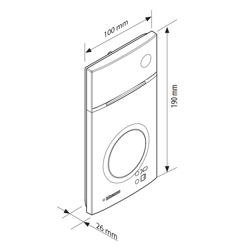 Placa Audio/Vídeo Negra RFID Linea 3000 Tegui 2 hilos 343093