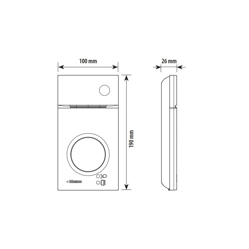 Placa Audio/Vídeo Negra RFID Linea 3000 Tegui 2 hilos 343093