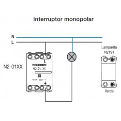 Comprar Interruptor Niessen Zenit N2201 Blanco, Antracita y Plata - Ilumitec