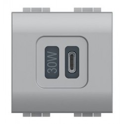 Cargador USB Tipo C 30W BTicino Livinglight NT4288C2 Tech