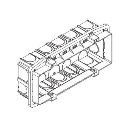 Caja empotrar 6/7 módulos rectangular 506L Legrand