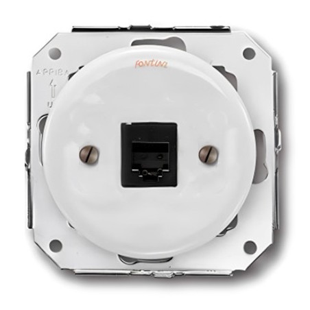 Toma RJ45 STP Cat 6A Fontini Garby Colonial Porcelana 31705172
