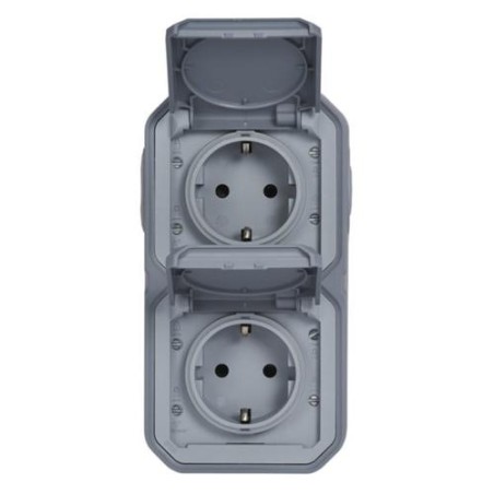 Base Enchufe Doble Vertical Superficie Legrand Plexo 069744L