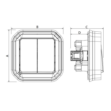 Conmutador Empotrar 069811L Legrand Plexo