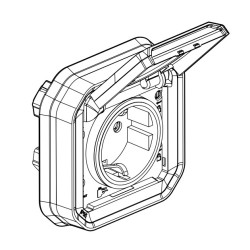 Base Enchufe Empotrar Legrand Plexo 069833L
