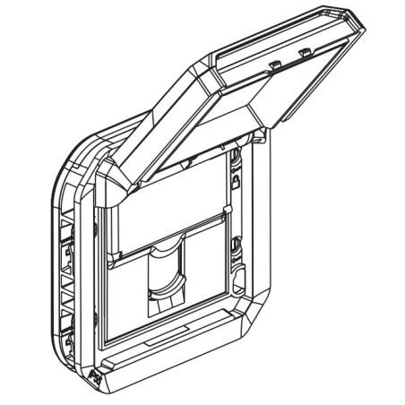 Base RJ45 Componible Cat 6 UTP 069561L Legrand Plexo