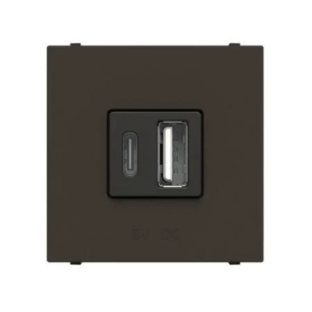 Cargador USB Tipo A+C Niessen Zenit Antracita N2285.1 AN