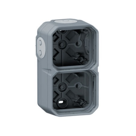 Caja Superficie Plexo 2 módulos gris 069672L