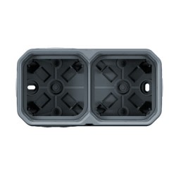 Caja Superficie Plexo 2 módulos gris 069672L