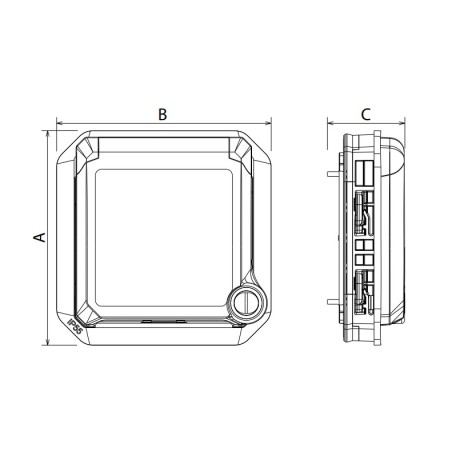 Adaptador con tapa 069580L Legrand Plexo