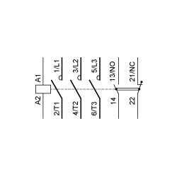 Contactor Tesys D LC1D12P7 Schneider 3P 12 A