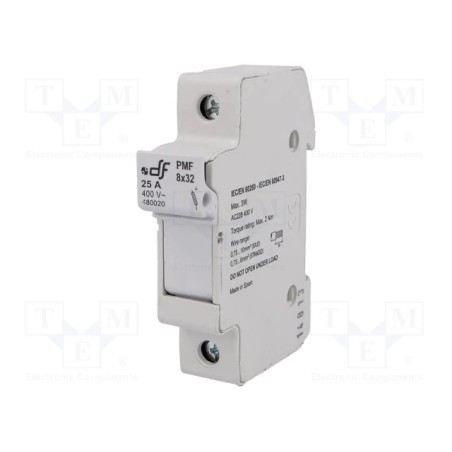 Fusibles cilíndrico 8x31mm DIN 25A  DF ELECTRIC 485001