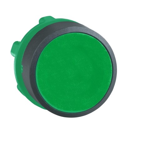 Cabeza pulsador rasante verde ZB5AA3
