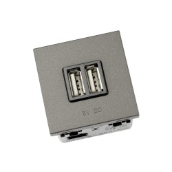 Cargador Doble USB Niessen Zenit N2285