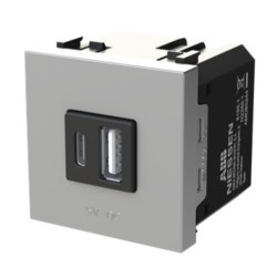 Cargador USB Tipo A+C N2285.1 Niessen Zenit