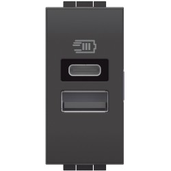 Cargador USB Tipo A+C _4191AC Bticino Livinglight