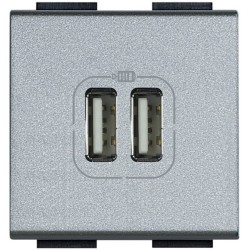 Cargador USB Tipo A+A BTicino Livinglight _4285C2