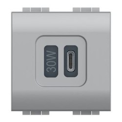 Cargador USB Doble Tipo C 30W BTicino Livinglight _4288C2