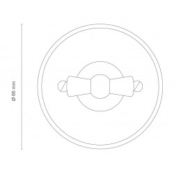 Interruptor 10AX - 250V Fontini Garby 30306171 Porcelana blanca