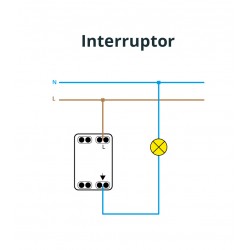 Interruptor Cenefa Azul 30306611 Fontini Garby