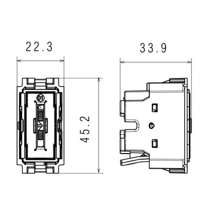 Conmutador Iluminable Bticino Living Now K4003A 1 Módulo