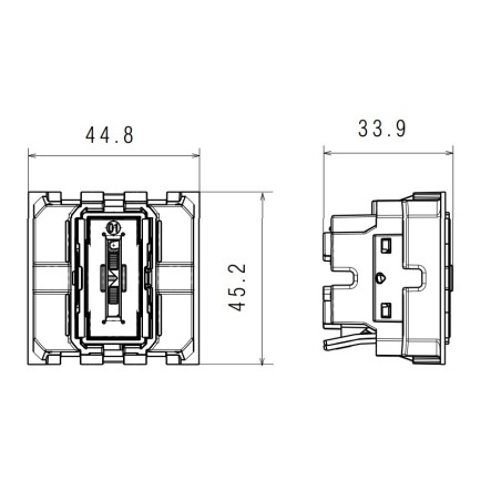 Conmutador 2 Módulos Iluminable Bticino K4003M2A Living Now