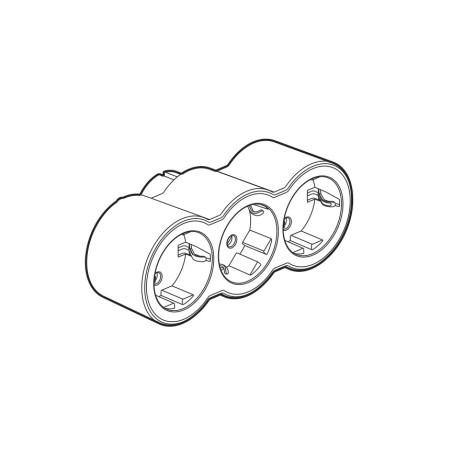 Adaptador Frontal 3X2P+T Blanco Legrand 694518