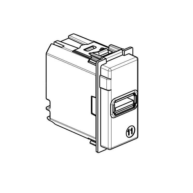 Cargador USB Tipo A Bticino Living Now 1 Módulo K4191A
