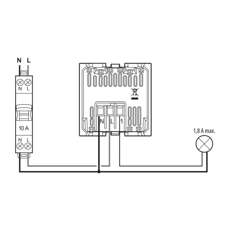 Detector Movimientos 3 Hilos Bticino Living Now K4432 2 Módulos