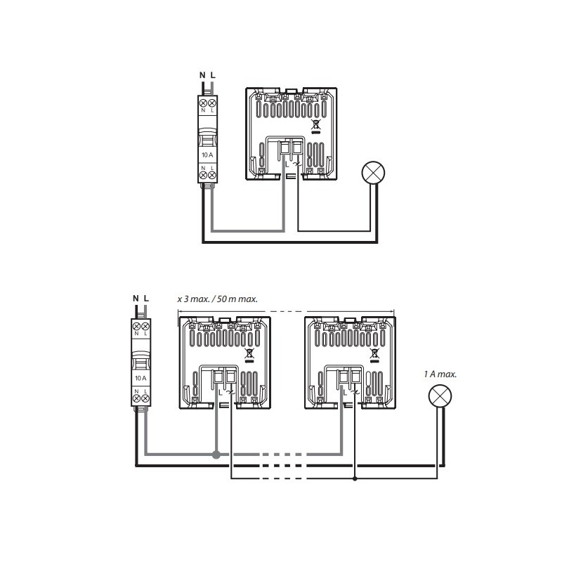 Detector Movimiento 2 Hilos K4430 Bticino Living Now 2 Módulos