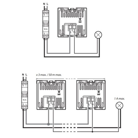 Detector Movimiento 2 Hilos K4430 Bticino Living Now 2 Módulos