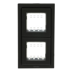 Marcos 2 Ventanas IP55 Niessen Zenit N3272