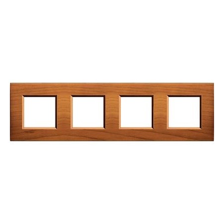 Placa 3 ventanas Madera LNA4802M3_ Livinglight Bticino