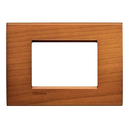 Placa 3 módulos Madera LNA4803_ Bticino Livinglight