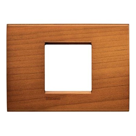 Placa 2 módulos Madera LNA4819_ Bticino Livinglight