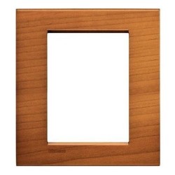 Placa 3+3 módulos Madera LNA4826_ Bticino Livinglight