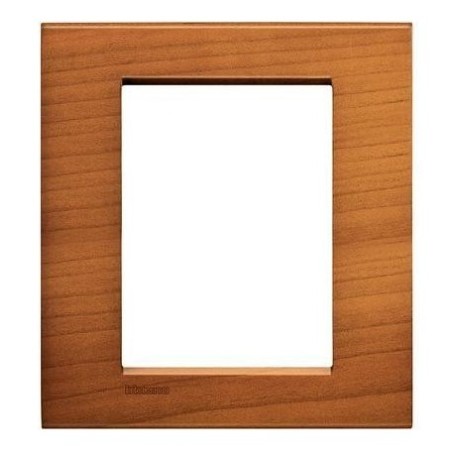 Placa 3+3 módulos Madera LNA4826_ Bticino Livinglight