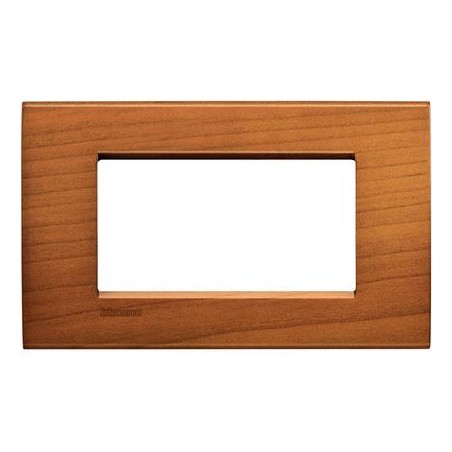 Placa 4 módulos Madera LNA4804_ Bticino Livinglight