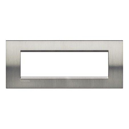 Placa 7 módulos Zamak LNA4807_ Bticino Livinglight