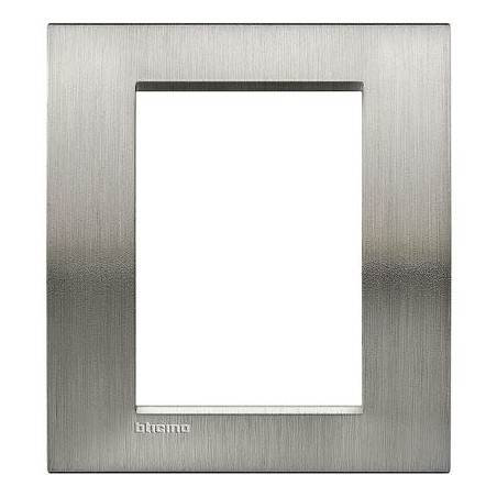 Placa 3+3 módulos Zamak LNA4826_ Bticino Livinglight