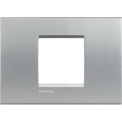 Placa 2 módulos Termoplástico LNA4819_ Bticino Livinglight