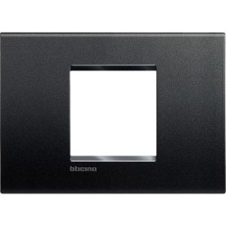 Placa 2 módulos Termoplástico LNA4819_ Bticino Livinglight