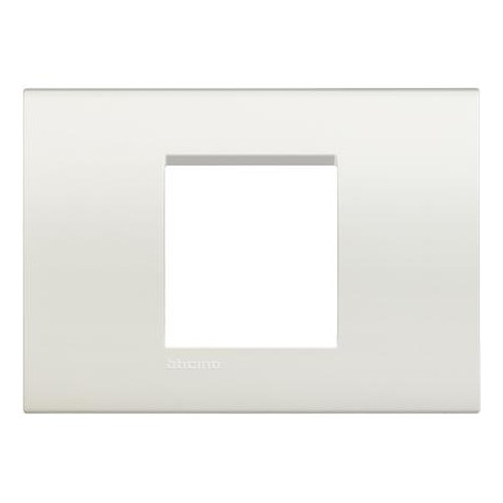 Placa 2 módulos Termoplástico LNA4819_ Bticino Livinglight