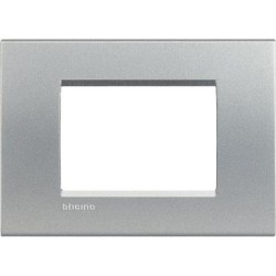 Placa 3 módulos Termoplástico LNA4803_ Bticino Livinglight
