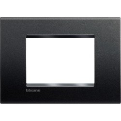 Placa 3 módulos Termoplástico LNA4803_ Bticino Livinglight