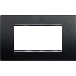 Placa 4 módulos Termoplástico LNA4804_ Bticino Livinglight